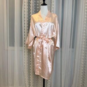 Pink Satin Bridesmaid Robe